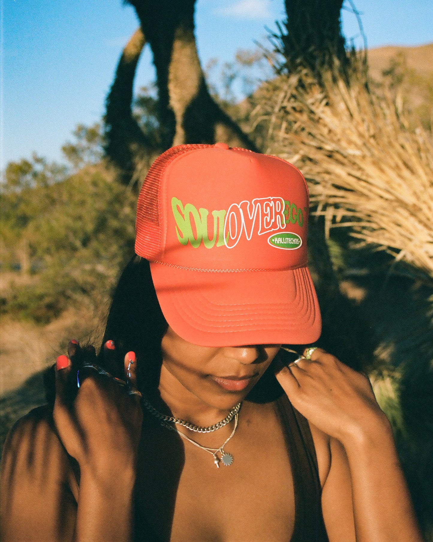SOE ORANGE TRUCKER HAT
