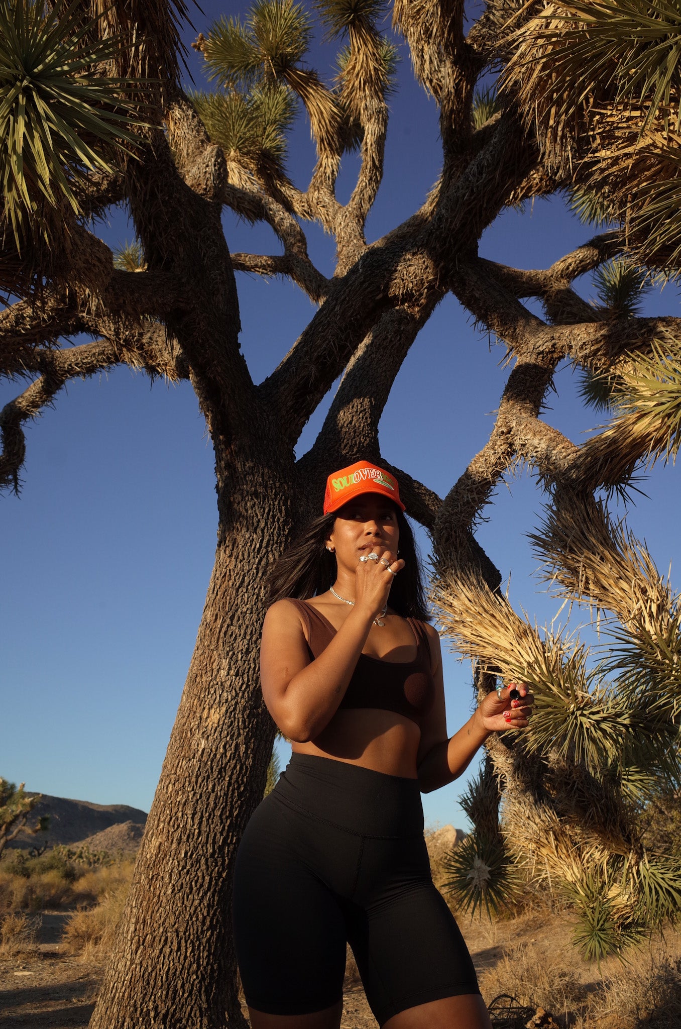SOE ORANGE TRUCKER HAT